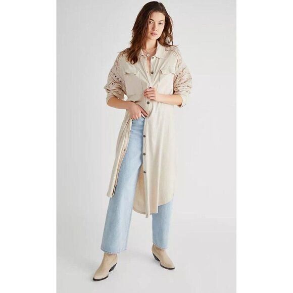 Free People Tops - NEW FREE PEOPLE Sz XL ARCTIC CIRCLE MAXI TOP